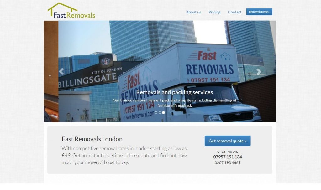 fast removals homepage