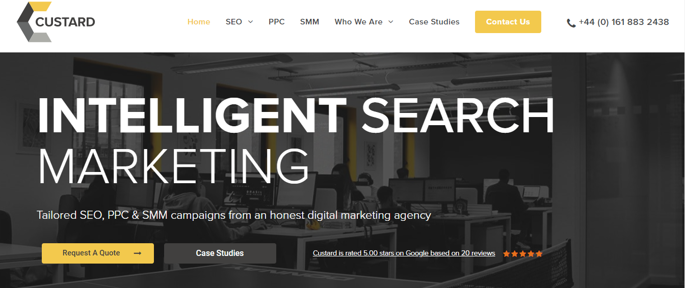 custard seo agency manchester